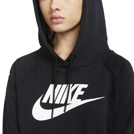 Black nike crop hoodie best sale