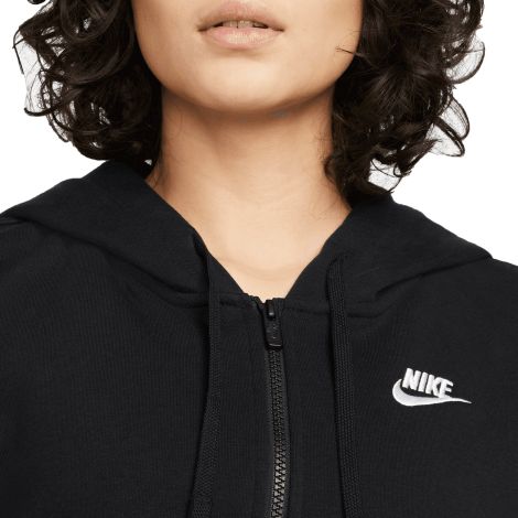 Nike Women's Full Zip Hoodie Club Fleece Black DQ5471-010. Jekoshop UK