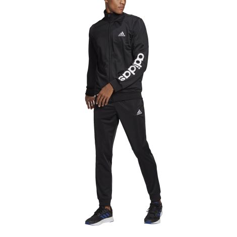 Adidas Men's Track Suit Primegreen Essentials Linear Logo Black