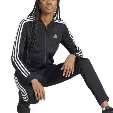 Adidas Women s Tracksuit Essentials 3 Stripes Black IJ8781. Jekoshop UK